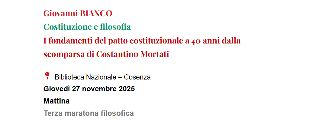 I fondamenti del patto costituzionale a 40 anni dalla scomparsa di Costantino Mortati